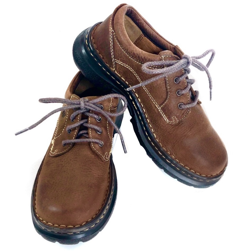Born Boys Brown Leather Oxfords Size 1